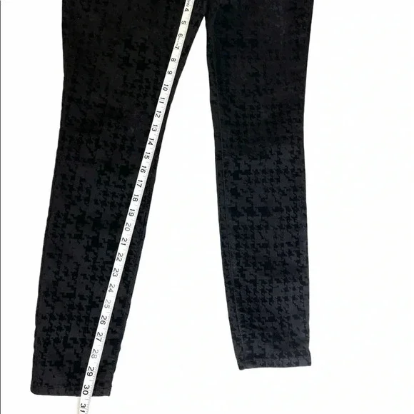 NYDJ Black Houndstooth Velvet Twill Pants - Picture 12 of 12